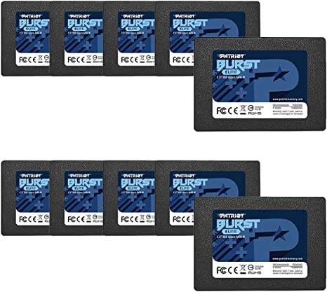 Patriot Burst Elite SATA 3 240GB SSD 2.5" - 10 Pack