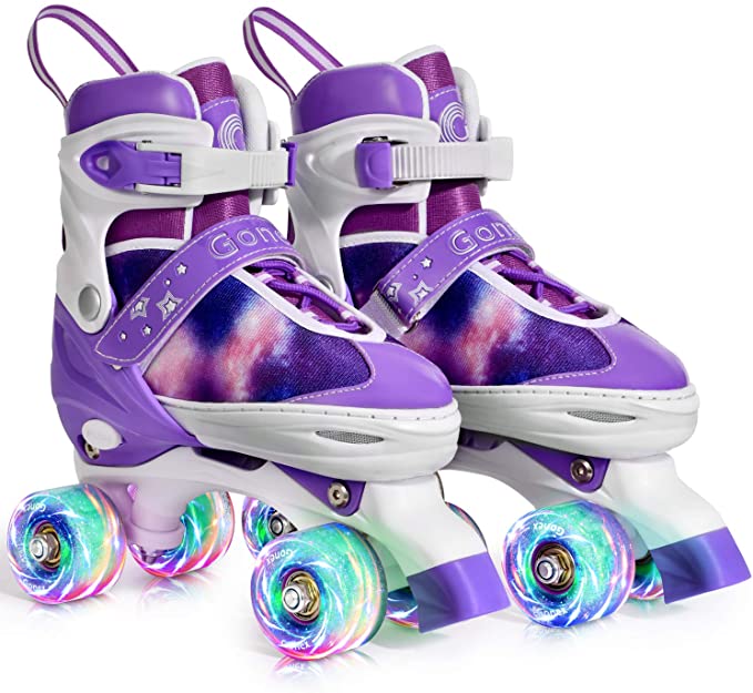 Gonex Roller Skates for Girls Women Boys Kids with Light up Wheels and Adjustable Sizes for Indoor Outdoor
