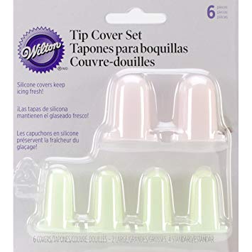 Wilton Silicone Cake Decorating Frosting Tip Cover Set, 6-Piece