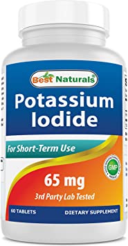 Best Naturals Potassium Iodide 65 mg - Dietary Supplement, 60 Tablets