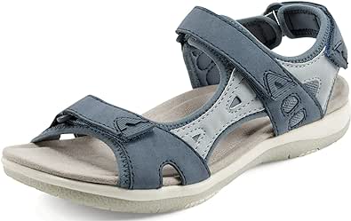 Earth Origins Women’s Skylar Sandal I Slip Resistant, Suede Sandals for Everyday