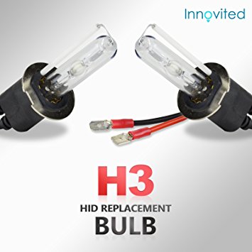 Innovited HID Xenon Replacement Bulbs "All Sizes and Colors"- H3 10000K (1 Pair)