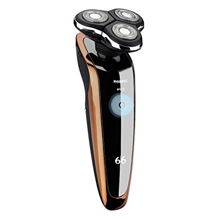 BEMAGSA Electric Shaver Men Rotary Shaver Wet and Dry with Sidebums Razor Seat Charger Waterproof 1290