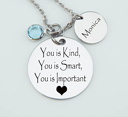 Inspirational jewelry, Personalized Stainless Steel Necklace, Custom Pendant, Daughter, friend, aunt..
