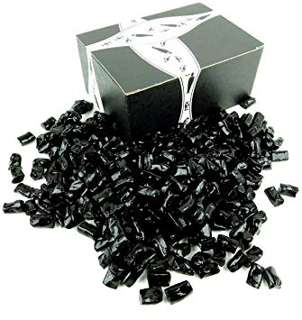 Finnska Sugar Free Black Licorice Bites, 2 lb Bag in a BlackTie Box