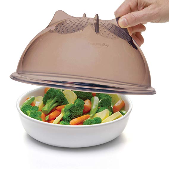 Progressive International PS-56GY High Dome Microwave Food Cover, 10.25 inches, Gray
