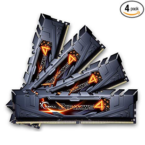 G.SKILL Ripjaws 4 series 32GB (4 x 8GB) 288-Pin DDR4 SDRAM 3000 (PC4-24000) Desktop MemoryModel F4-3000C15Q-32GRK