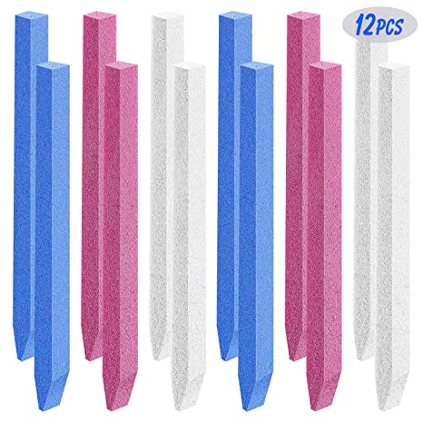 12 Pieces Pumice Stone Nail File Trimmer Buffer Stone Sanding Cuticle Pusher Manicure Tool Supplies