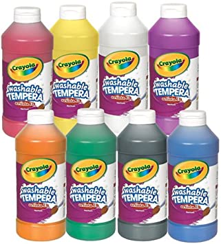 Crayola Washable Tempera Paint - Set of 8