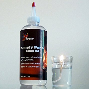 Bundle - 3 Items - Firefly Zen Petite Refillable Aromatherapy Liquid Candle (ASIN: B00MDKXM9G) ~ Votive Size ~ Includes 16 Ounces Smokeless Odorless Liquid Paraffin Fuel & Screw-On Funnel