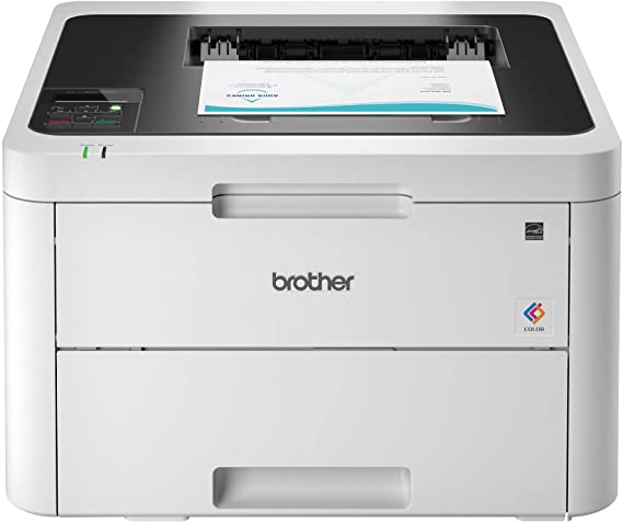 Brother RHL-L3230CDW Compact Digital Color Printer Providing Laser Printer Quality Results with Wireless Printing and Duplex Printing, Amazon Dash Replenishment Enabled (Renewed)