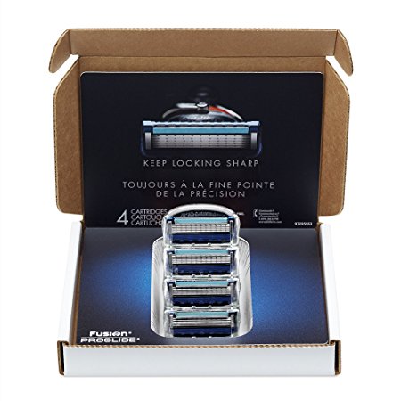 Gillette Fusion ProGlide Manual Razor Blade Refills, 4 Count