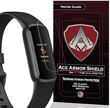 ACE ARMOR SHIELD (8 Pack) Premium HD Waterproof Screen Protector compatible with Fitbit Luxe 2021