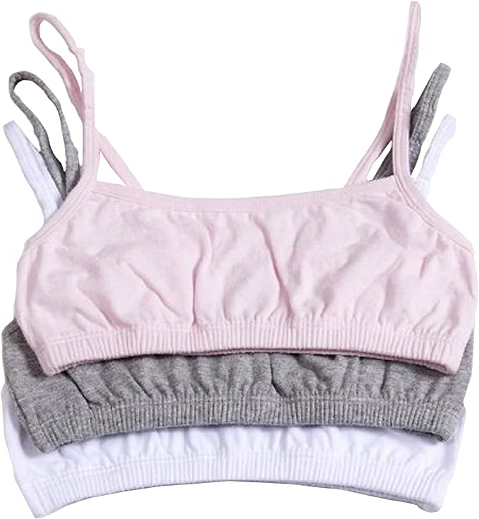 Fruit of the Loom Girls' Cotton Spaghetti Strap Sport Bra