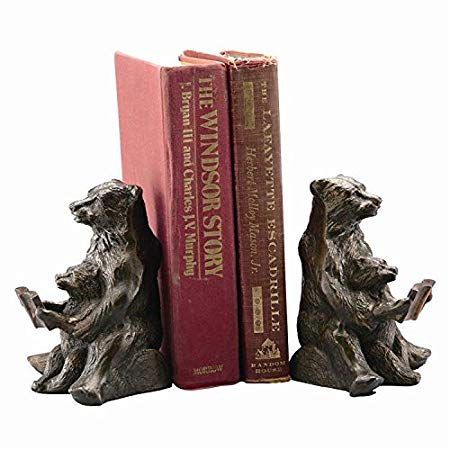 SPI Home Bear Bookends - Mom and Cub Reading Lesson