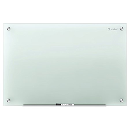 Quartet Glass Dry Erase Board, Whiteboard / White Board, 8' x 4', Frosted Surface, Non-Magnetic, Frameless, Infinity (G9648F)