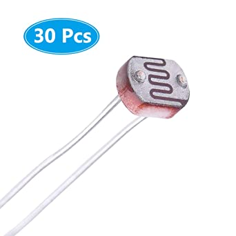 MCIGICM 30 Pcs Photoresistor Photo Light Sensitive Resistor, Light Dependent Resistor 5 mm GM5539 5539