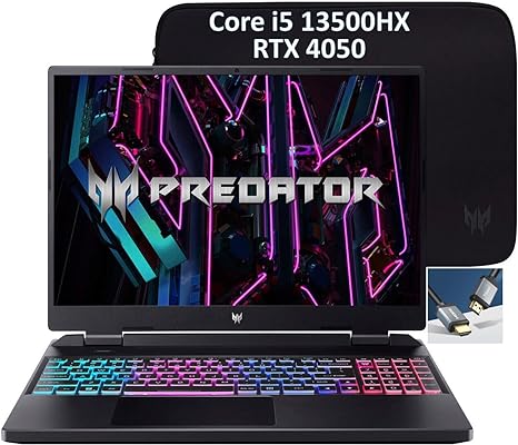 Acer - Predator Helios NEO 16" WUXGA 165HZ IPS Gaming Laptop - Intel I5-13500HX (&gt;13700H) GEFORCE RTX 4050 (&gt;RTX 3060) - Steel Gray - with HDMI (64GB RAM | 2TB PCIe SSD)