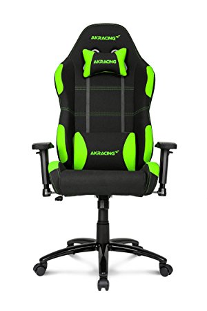 AKRacing K-7 Series Premium Gaming Chair with High Backrest, Recliner, Swivel, Tilt, Rocker and Seat Height Adjustment Mechanisms with 5/10 warranty (Green)