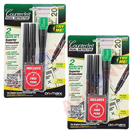 Dual Test CD Counterfeit Detector Pen (Pack of 2)