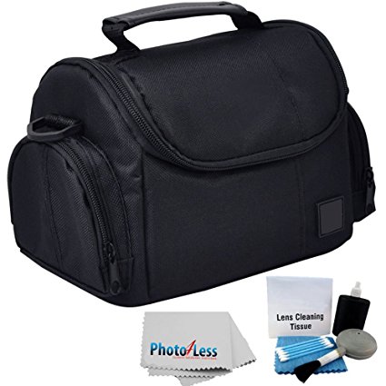Deluxe Soft Padded Medium Bag For Digital SLR Camera Lens & Video accessories Case for NIKON D3000 D3100 D3200 D3300 D5100 D5200 D5300 D7000 D7100   CAMERA AND LENS CLEANING KIT