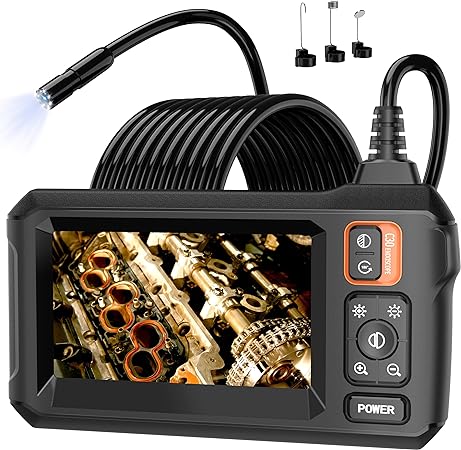 Daxiongmao Borescope, Endoscope Camera with Light, 1080P HD Inspection Camera, Borescope Camera with Light, IP67 Waterproof Camera, 16.5ft Flexible Endoscope Camera, Gadgets for Men (4.3”)