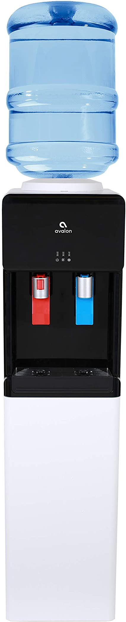 Avalon Top Loading Water Cooler Dispenser - Hot & Cold Water, Child Safety Lock, Innovative Ultra Slim Design, Holds 3 or 5 Gallon Bottles - UL/Energy Star Approved