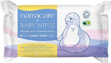 Natracare Organic Cotton Baby Wipes 50 Count
