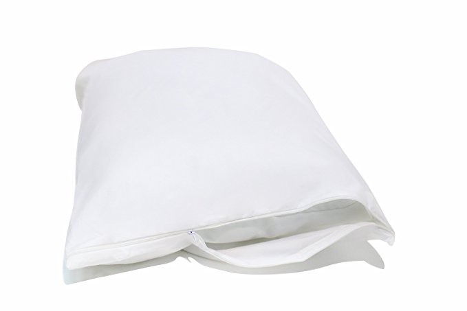 Allersoft 4 Pack Allergy and Bed Bug Proof Pillow Cover, King, White