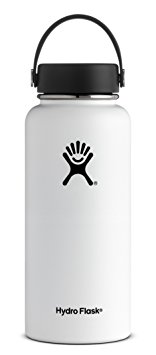 Hydro Flask Double Wall Vacuum Insulated Stainless Steel Leak Proof Sports Water Bottle, Wide Mouth with BPA Free Flex Cap