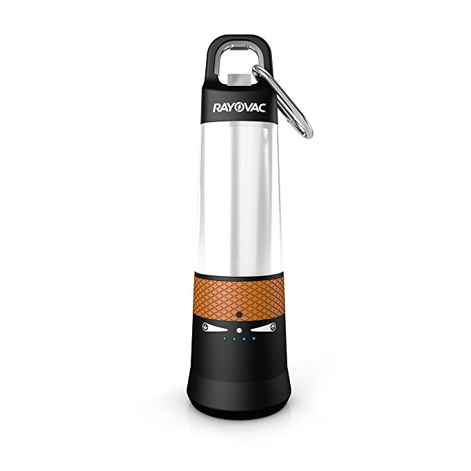 Rayovac Lithium Ion Rechargeable 3-in-1 Pathfinder: Lantern, Flashlight, & Phone Charger with Bottle Opener, SP18650LN