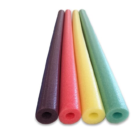 Oodles of Noodles TM Famous Foam Pool Noodles - 4 PACK - 4 Colors Made in USA