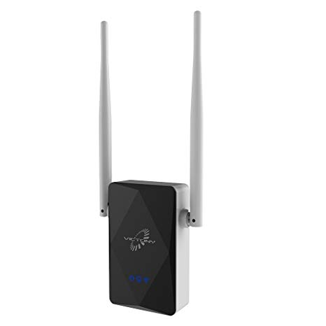 Victony US402 300Mbps WiFi Range Extender with 360 Degree Full WiFi Covering with High Gain Dual External Antennas High Gain Conventivity 2018