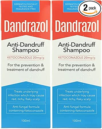 Dandrazol Anti-Dandruff Shampoo - 100ml (Pack of 2)