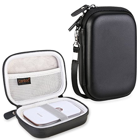 Canboc Shockproof Carrying Case Storage Travel Bag for HP Sprocket Portable Photo Printer / Polaroid ZIP Mobile Printer Protective Pouch Box,Black
