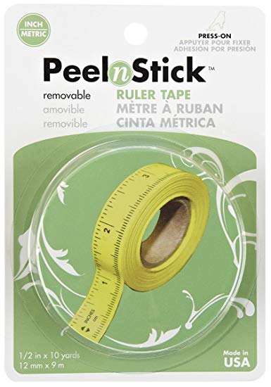 Thermoweb Peel n Stick Removable Ruler Tape-1/2"X10 Yards