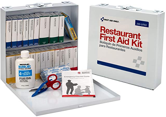 First Aid Only, 2 Shelf, Restaurant First Aid Kit, 171-Piece Kit