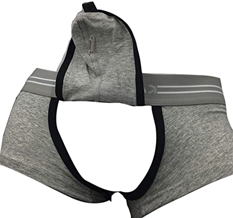Nebesheii Men's Sexy Open Front Underwear,Men's Boxer Brief Breathable Trunks Underpants