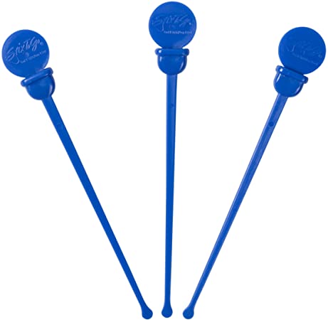 StixToGo 4.75 Inch Blue Stir N Plug Stix for Disposable Lids, Package of 200