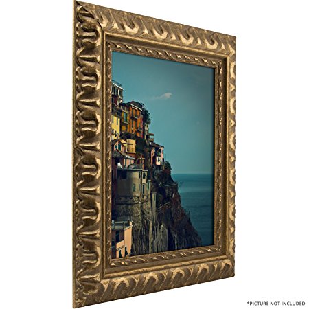 Craig Frames Bravado Ornate Antique Bronze Picture Frame, 4 by 6-Inch