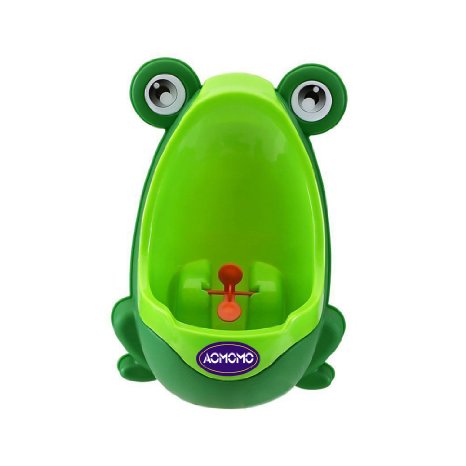 AOMOMO®Lovely Frog Baby Toilet Training Children Potty Urinal Pee Trainer Urine For Boys with Funny Aiming Target (Green)