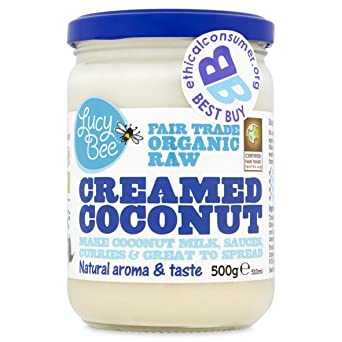 Lucy Bee Fair Trade Organic Raw Creamed Coconut, 500 g