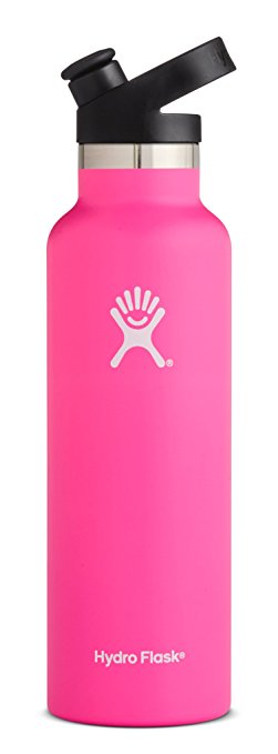 Hydro Flask 21 oz Double Wall Vacuum Insulated Stainless Steel Sports Water Bottle, Standard Mouth with BPA Free Sport Cap