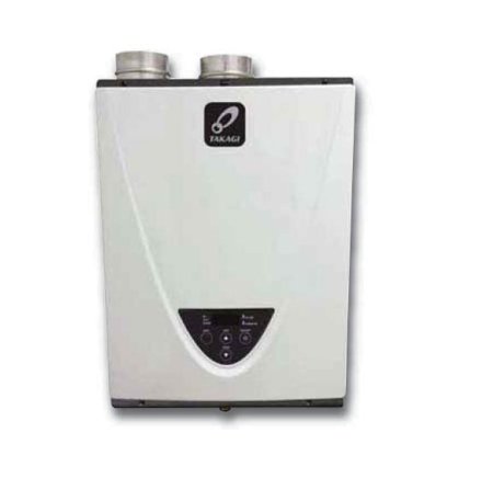 Takagi T-H3-DV-N Condensing High Efficiency Natural Gas Indoor Tankless Water Heater, 10-Gallon Per Minute