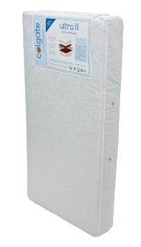 Colgate Ultra II 150 Coil - Orthopedic-Style Hypoallergenic Crib and Toddler Mattress with Waterproof Cover White
