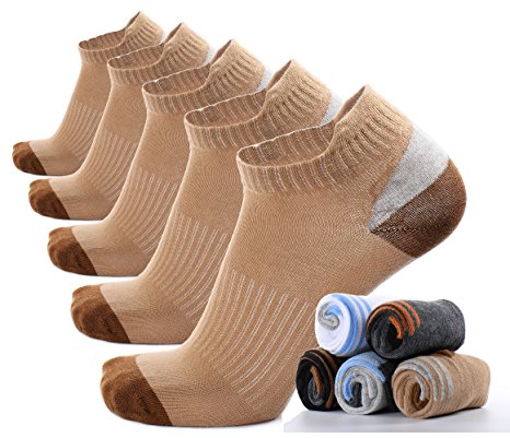 Women's 5-6 Pairs Cotton Ankle No Show Low Cut Comfort Casual Socks