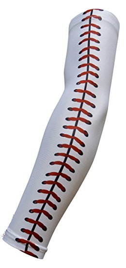 Sports Farm Youth & Adult Sizes Moisture Wicking Compression Arm Sleeve (1 Sleeve) (Over 100 Colors Available In Our Store)