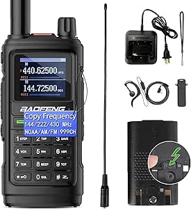 Baofeng Radio UV-17R Ham Radio Handheld (Upgraded of UV-5R) Tri band Long Range Walkie Talkies for Adults Rechargeable NOAA Weather Receiver, 999CH, Copy Frequency, USB C Charger