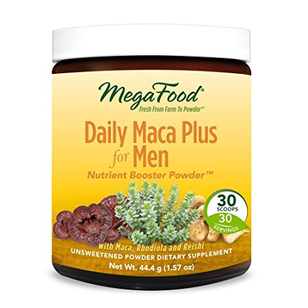 MegaFood - Daily Maca Plus for Men, Supports Immunity and Prostate Health, 30 Servings (1.57 oz) (FFP)