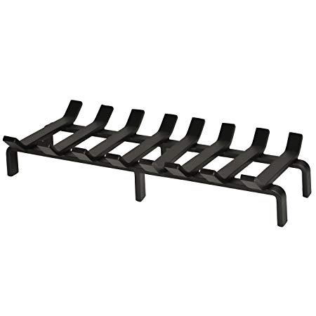 Heritage Products Heavy Duty 20 x 10 Inch Steel Grate for Wood Stove & Fireplace - Made in The USA